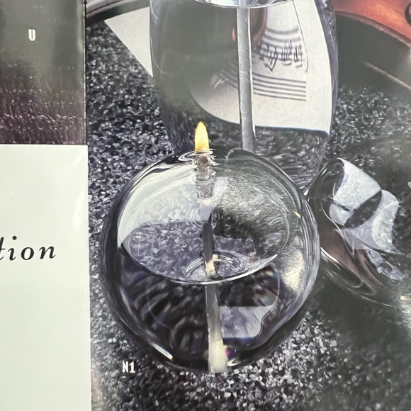 Firelight Glass Sonata Tablelight Oil Candle 2.5" - Picture 2 of 8